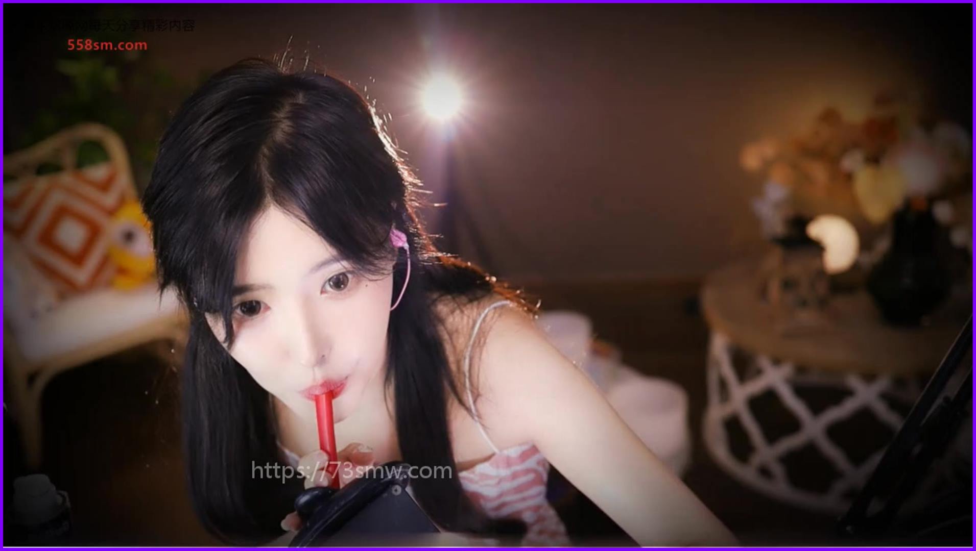 恩七不甜ASMR助眠 芦荟胶环绕芦荟胶吸管略略略